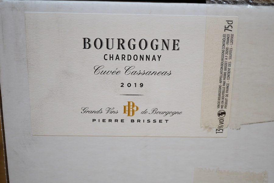 Pierre Brisset Bourgogne Chardonnay, 2019, case of twelve bottles